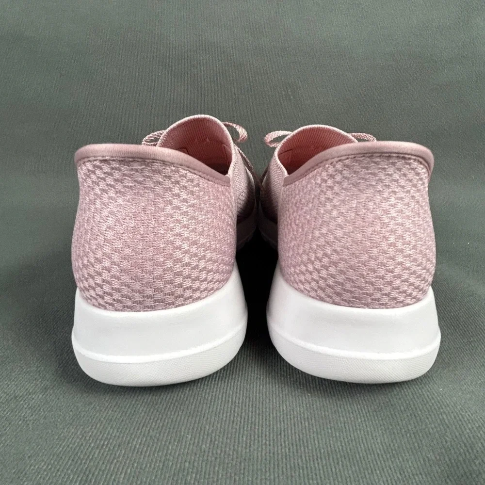 Skechers Hands Free Slip-ins Go Walk‎ Joy Mauve Faux Lace Up Sneakers Womens 9.5